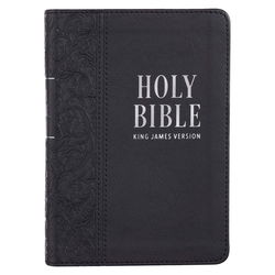 Image of KJV Black Faux Leather Large Print Compact Bible