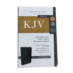 Image of KJV, Reference Bible, Personal Size Giant Print, Black Bonded Leather