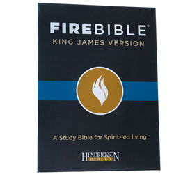 Image of DWSO KJV Fire Bible: Black Bonded Leather Edition