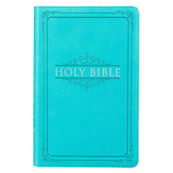 Image of KJV Gift & Award Lux-Leather Turquoise