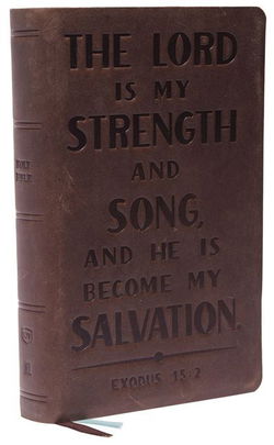 Image of KJV Personal Size Reference Bible, Verse Art Cover – Brown