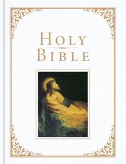Image of KJV Family Bible, Deluxe White Bonded Leather-Over-Board