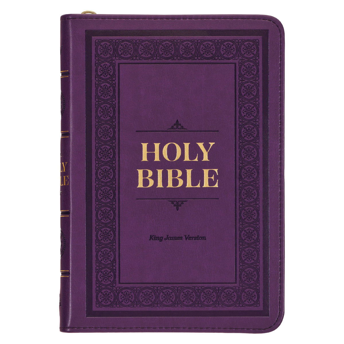 Image of KJV Compact Bible with Zippered Closure – Purple
