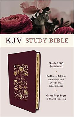 Image of KJV Study Bible, Indexed -Crimson Bouquet
