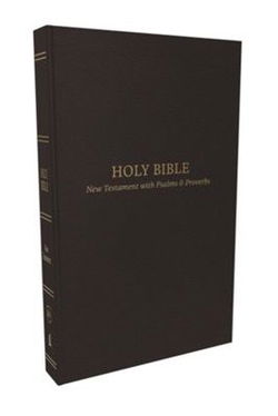 Image of KJV, Pocket New Testament with Psalms and Proverbs, Black Leatherflex, Red Lettt