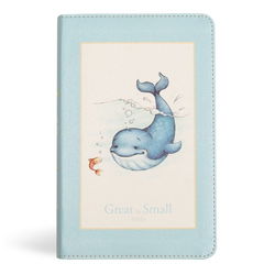 Image of KJV Great and Small Bible, Baby Blue Leathertouch