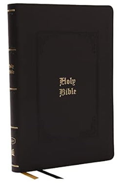 Image of KJV Holy Bible: Giant Print Thinline, Black Leathersoft, Red Letter, Indexed