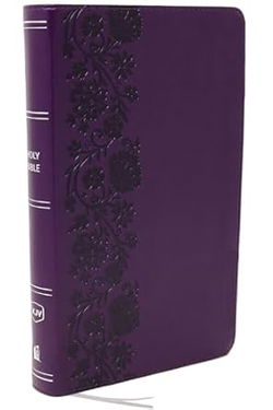 Image of KJV Giant Print End-Of-Verse Reference Bible, Purple Leathersoft, Red Letter