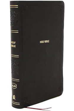 Image of KJV Giant Print End-Of-Verse Reference Bible, Black Leathersoft, Indexed