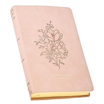 Image of KJV Bible Thinline LP Faux Leather Trust, Pink