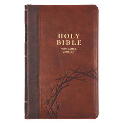 Image of KJV Bible Deluxe Gift Faux Leather Amazing Grace, Two-tone w/zipper  Isa. 53:5