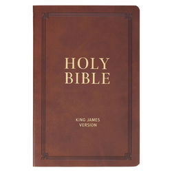 Image of KJV Bible Gift Faux Leather, Brown