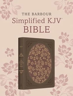 Image of KJV The Barbour Simplified Bible–Deluxe Edition [Brown & Rose Floral Inset]