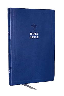 Image of KJV Holy Bible: Value Ultra Thinline, Blue Leathersoft, Red Letter