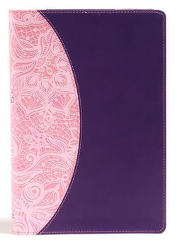 Image of KJV One Big Story Bible, Pink/Purple Leathertouch -One Big Story