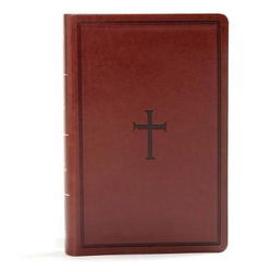 Image of KJV Large Print Personal Size Reference Bible, Brown Leathertouch
