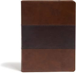 Image of KJV Study Bible, Full-Color, Saddle Brown Leathertouch, Indexed: Red Letter