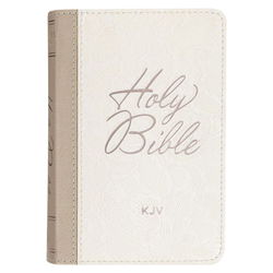Image of KJV Bible Mini Pocket Faux Leather, White