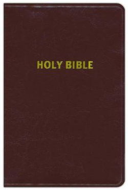 Image of NASB Giant Print Handy-Size Bible-Burgundy Bonded Leather