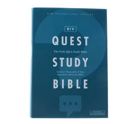 Image of NIV, Quest Study Bible, Hardcover, Comfort Print: The Only Q and A Study Bible