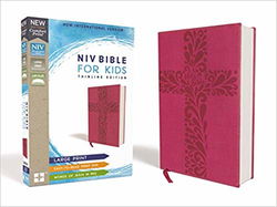 Image of NIV Bible for Kids, Large Print, Leathersoft, Pink, Thinline Edition