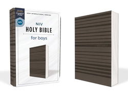 Image of NIV, Holy Bible for Boys, Soft Touch Edition, Leathersoft, Gray