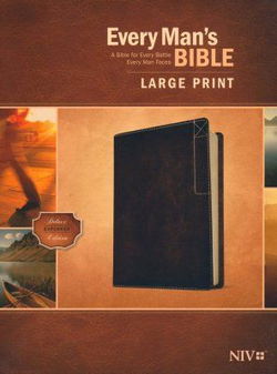 Image of NIV Every Man’s Bible Large Print, Deluxe Explorer Edition Leatherlike,