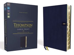 Image of NIV Thompson Chain-Reference Bible, Large Print, Leathersoft, Navy