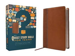 Image of NIV, Quest Study Bible for Teens, Leathersoft, Brown