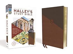 Image of NIV Halley’s Study Bible, Leathersoft, Brown, Red Letter Edition