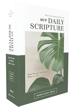 Image of NIV,Daily Scripture, Super Giant Print, Paperback, White/Green, Comfort Print