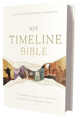 Image of NIV Timeline Bible, Hardcover, Red Letter, Comfort Print: A Chronological Study