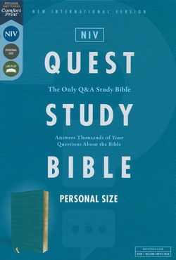 Image of NIV Personal-Size Quest Study Bible, Soft Leather-look, Teal