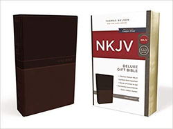 Image of NKJV, Deluxe Gift Bible, Leathersoft, Tan, Comfort Print