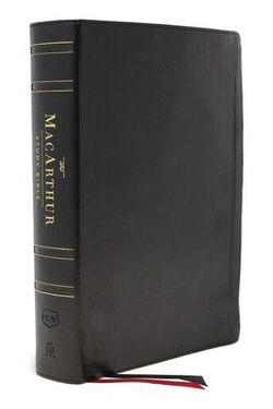 Image of NKJV MacArthur Study Bible Black Genuine Leather