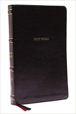 Image of NKJV Thinline Bible, Black Leathersoft, Red Letter Edition