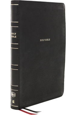 Image of NKJV Thinline Reference Bible, Large Print, Black Leathersoft