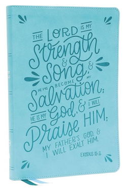 Image of NKJV Thinline Bible, Verse Art Cover Collection, Leathersoft, Teal