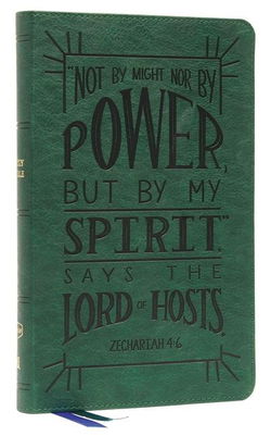 Image of NKJV Thinline Youth Edition, Verse Art Cover Collection, Leathersoft, Green