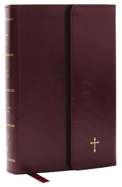 Image of NKJV Compact Paragraph-Style Bible,  Burgundy Leatherflex W/ Magnetic Flap