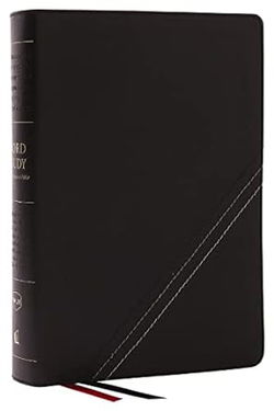 Image of NKJV Word Study Bible Black Bonded Leather