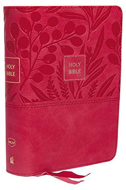 Image of NKJV, End-of-Verse Reference Bible, Compact, Leathersoft, Pink, Comfort Print