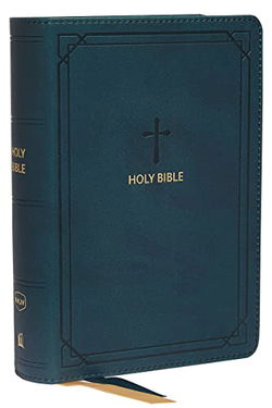 Image of NKJV, End-of-Verse Reference Bible, Compact, Leathersoft, Teal, Comfort Print