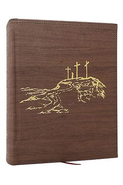 Image of NKJV Journal the Word Reference Bible Brown Leathersoft Over Board