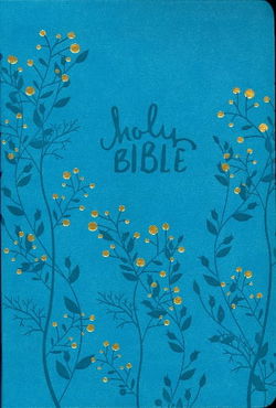 Image of NKJV Bible Giant Print Reference Bible, Aqua