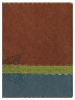 Image of NLT2 Chronological Life Application Study Bible-Brown/Green/Dark Teal TuTone