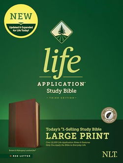 Image of NLT Life Application Study Bible, Third Edition, Large Print- Brown