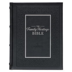 Image of NLT Black Faux Leather Hardcover Family Heritage Bible