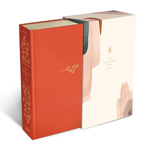 Image of NLT Life Application Study Bible, Third Edition Coral Cloth Hardcover Red Letter