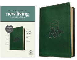 Image of NLT Personal Size Giant Print Bible, Evergreen Mountain Leatherlike, Giant Print